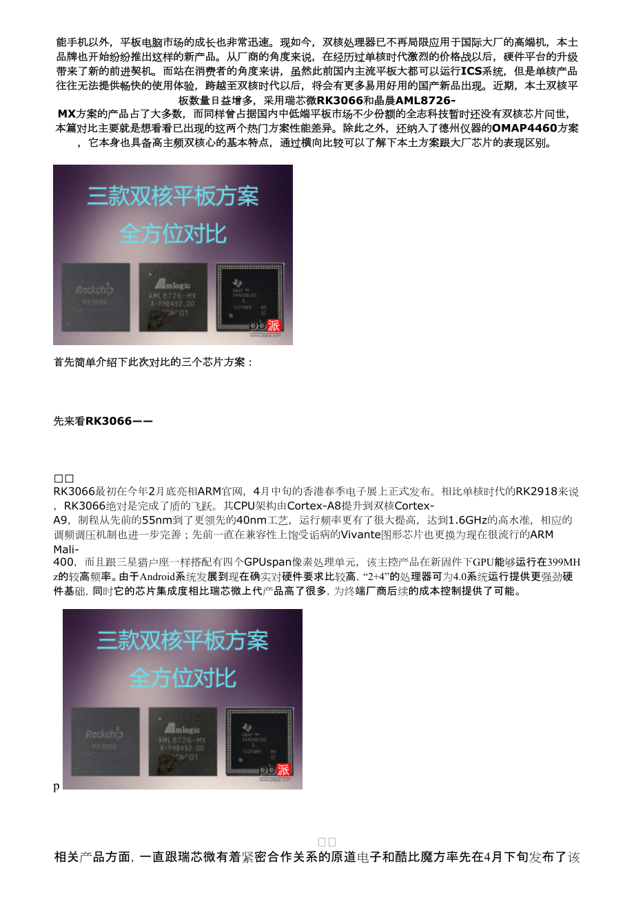 3款雙核平板方案對比瑞芯微RK3066_第1頁