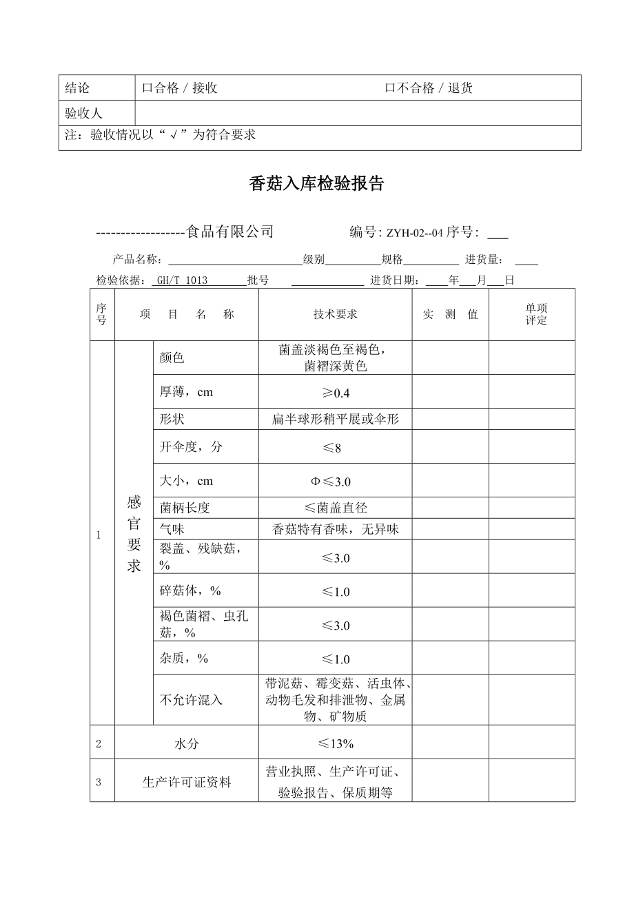 食品检验表格_第4页