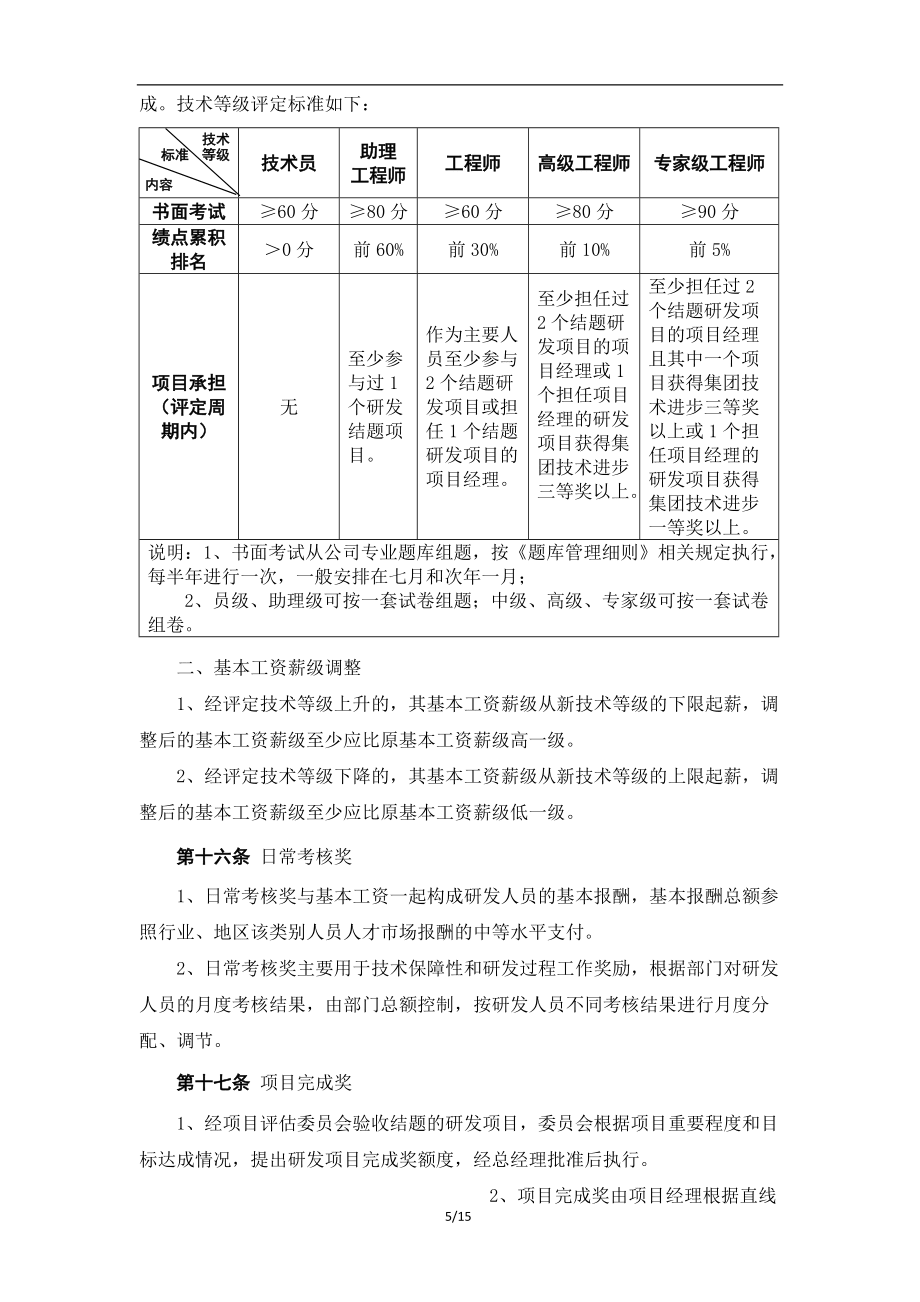 研發(fā)管理及激勵(lì)制度_第5頁(yè)