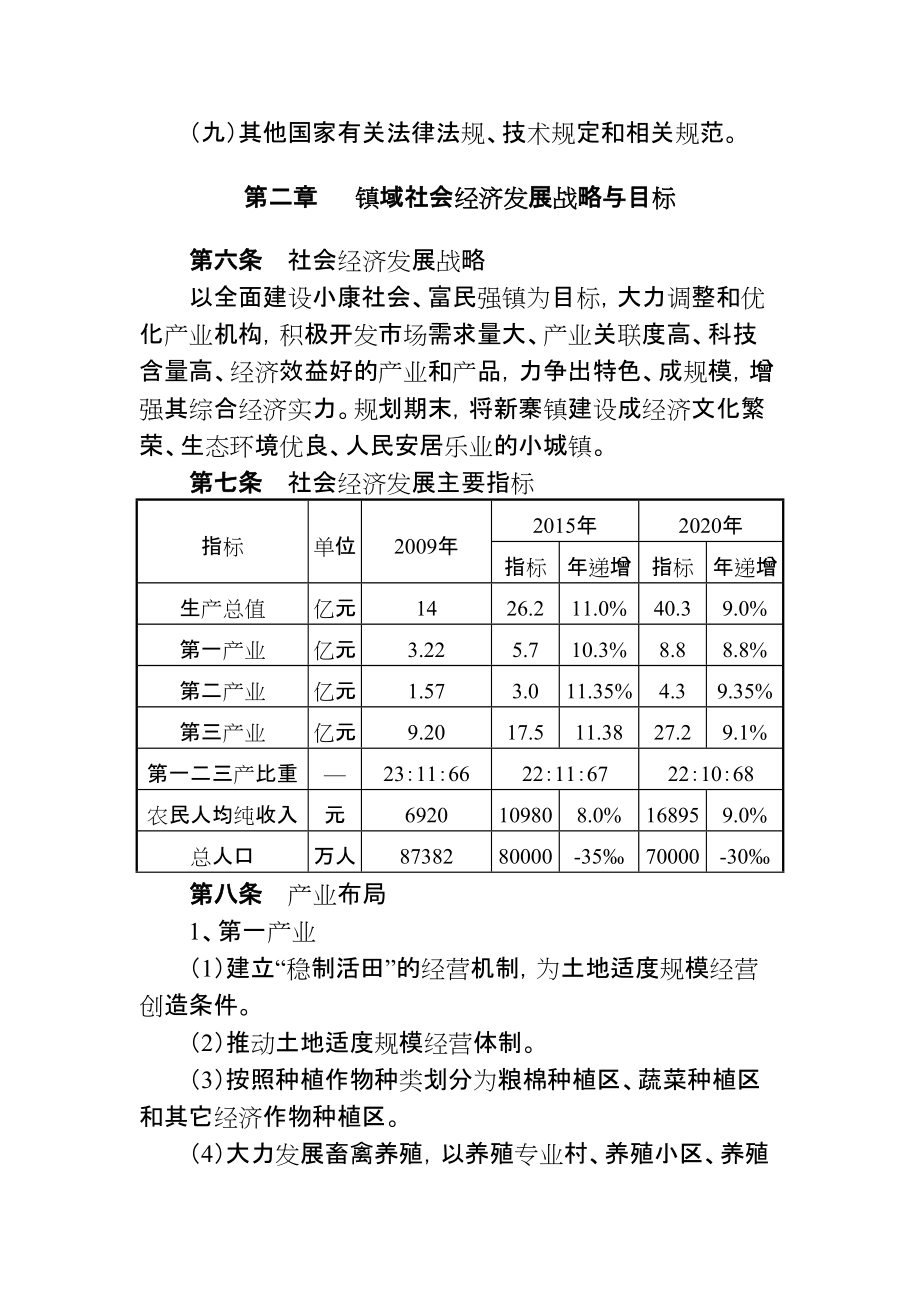 建制镇总体规划文本_第3页