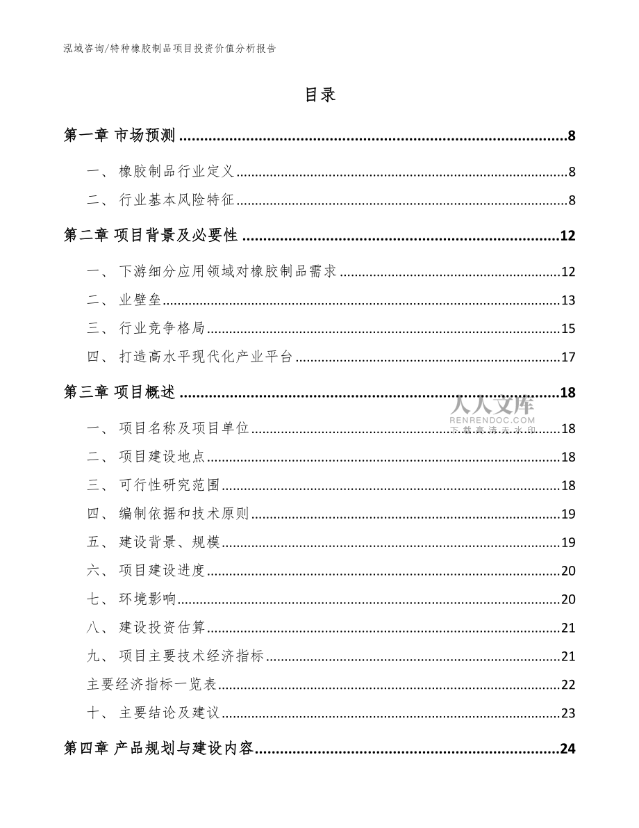 特種橡膠制品項目投資價值分析報告(模板)_第2頁