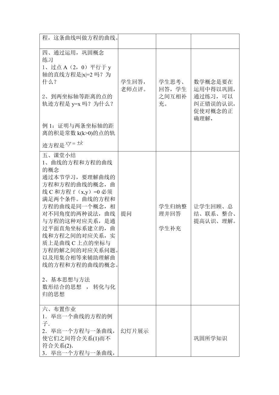 曲線與方程教學(xué)設(shè)計(jì)_第3頁