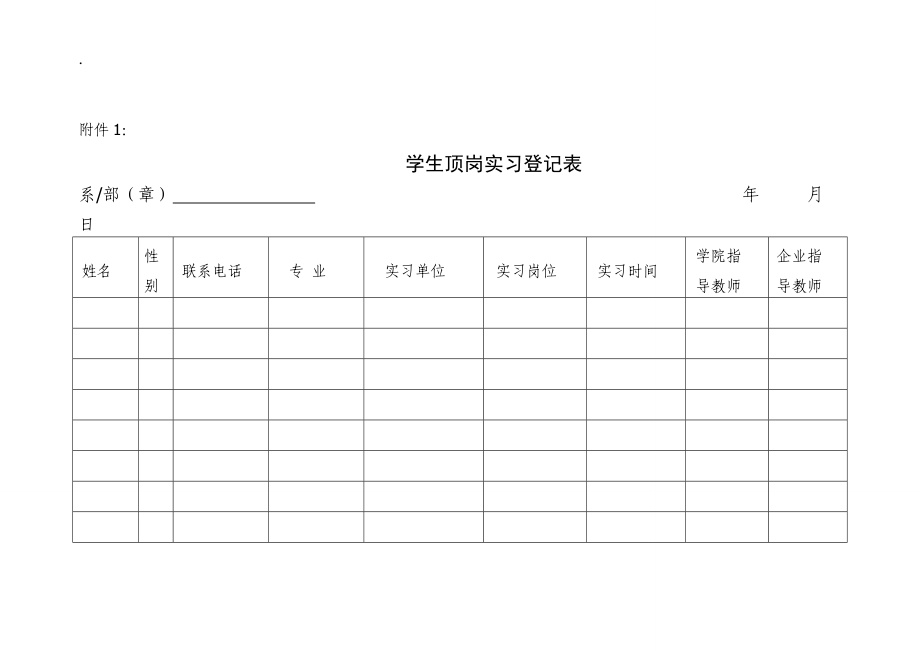 院顶岗实习所有附表_第1页