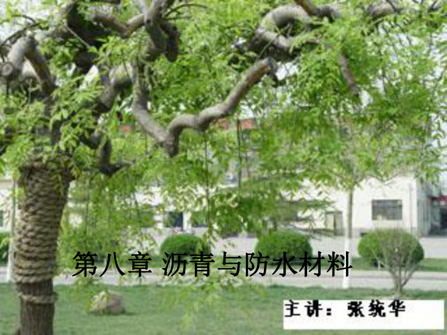 第八章沥青与防水材料_第1页