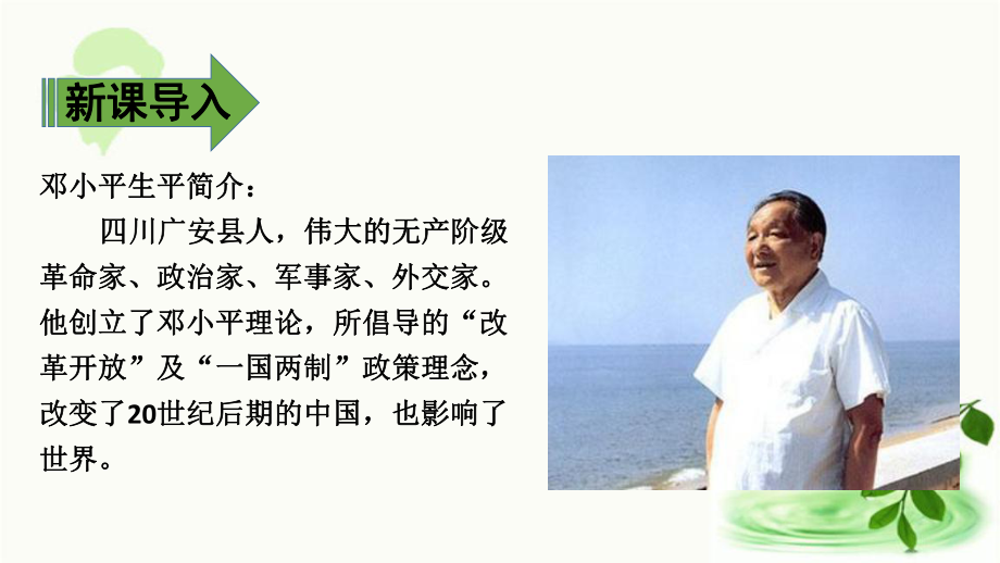 部编版二年级下册语文 4 邓小平爷爷植树. 第一课时公开课课件_第5页