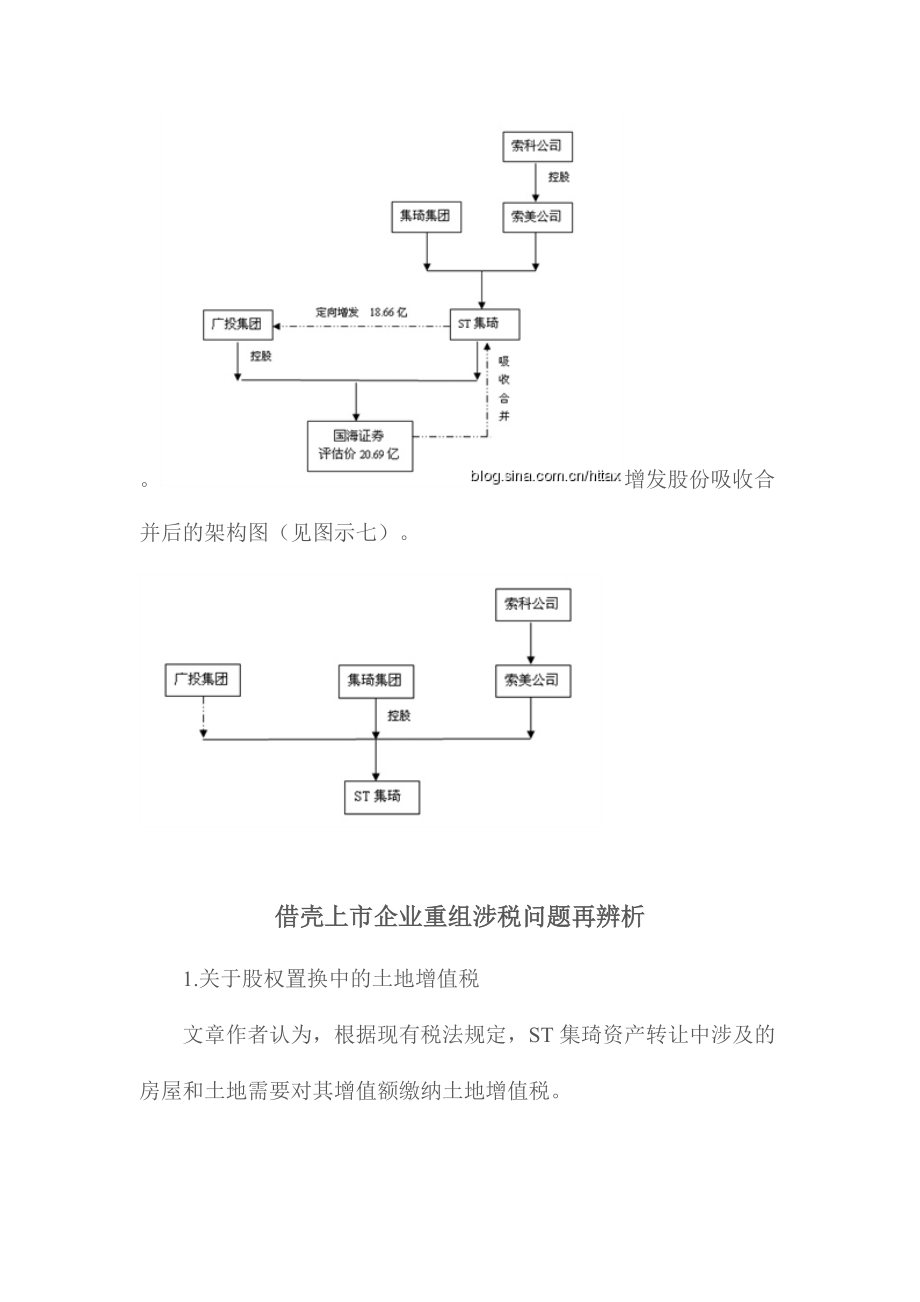 借殼上市企業(yè)重組涉稅問(wèn)題辨析2011117_第5頁(yè)