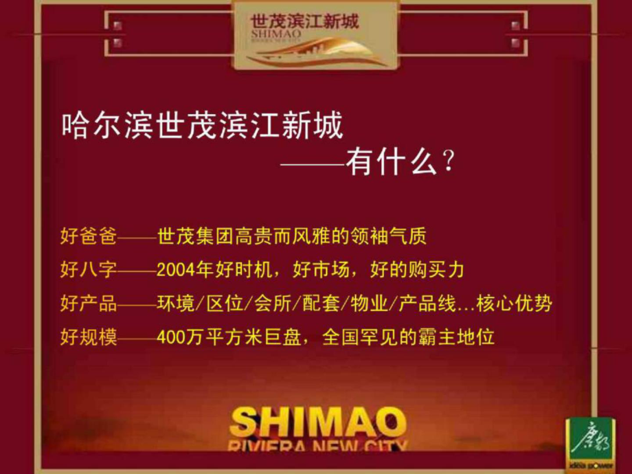 唐都 _哈爾濱世茂濱江新城品牌營銷推廣策略規(guī)劃_129PPT_第4頁