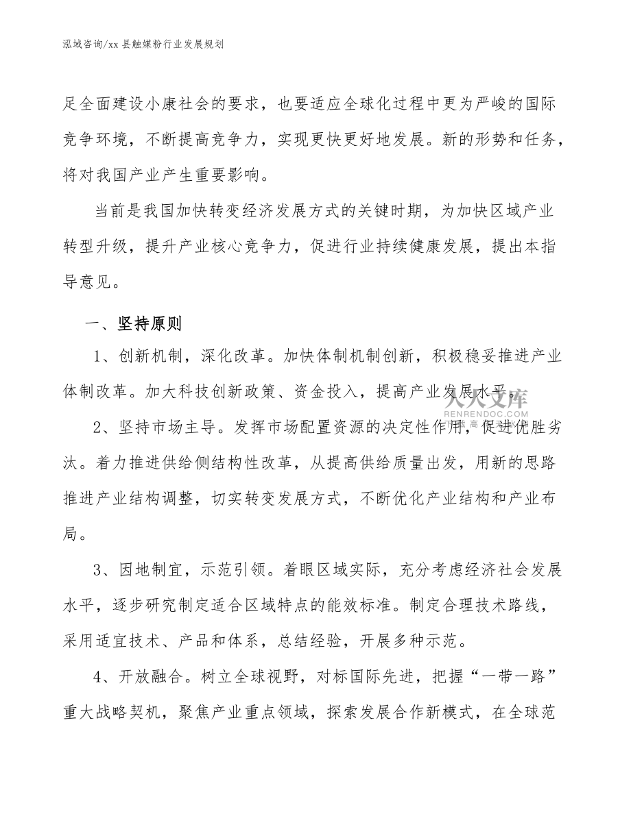 xx县触媒粉行业发展规划(意见稿)_第2页