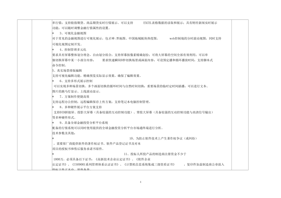 经济与管理学院金融综合实验室设备购置清单_第4页