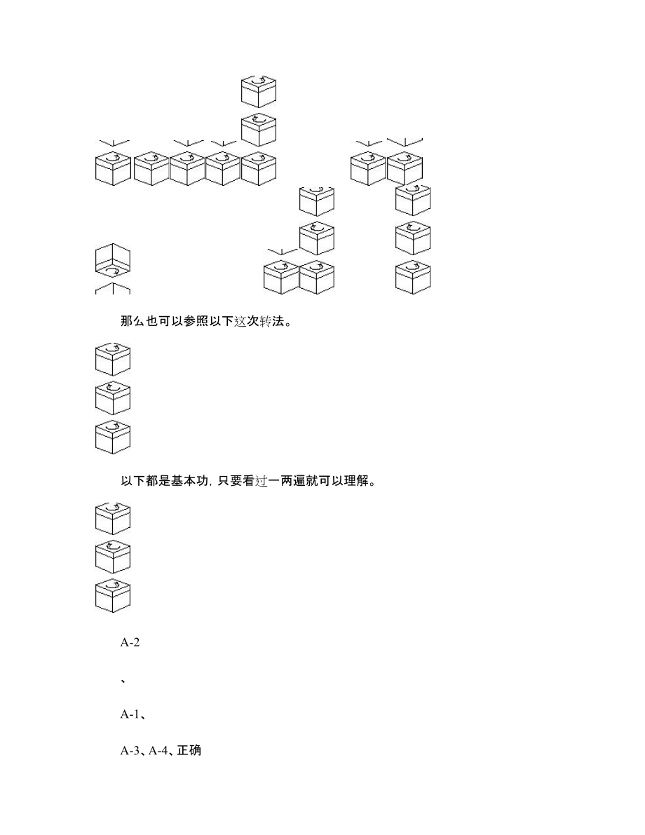 魔方還原教程(速度比較快的方法)_第4頁