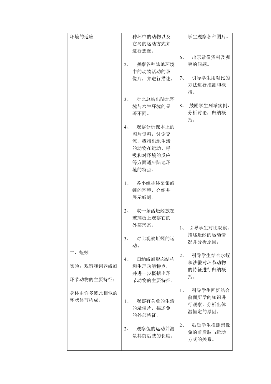 初二生物上冊教案全集_第4頁