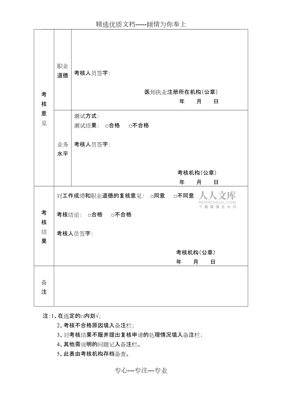 醫(yī)師定期考核表_第2頁
