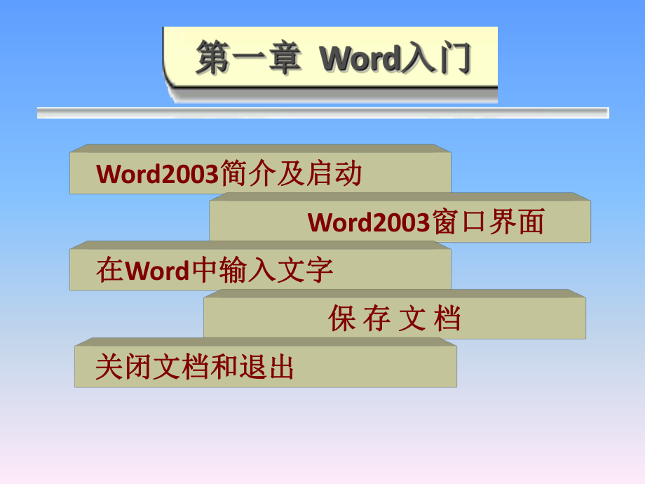 word文檔的啟動和保存_第1頁