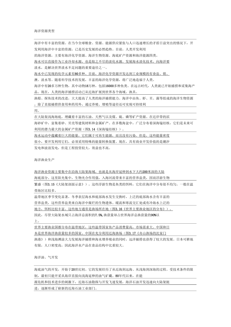 海洋资源类型_第1页