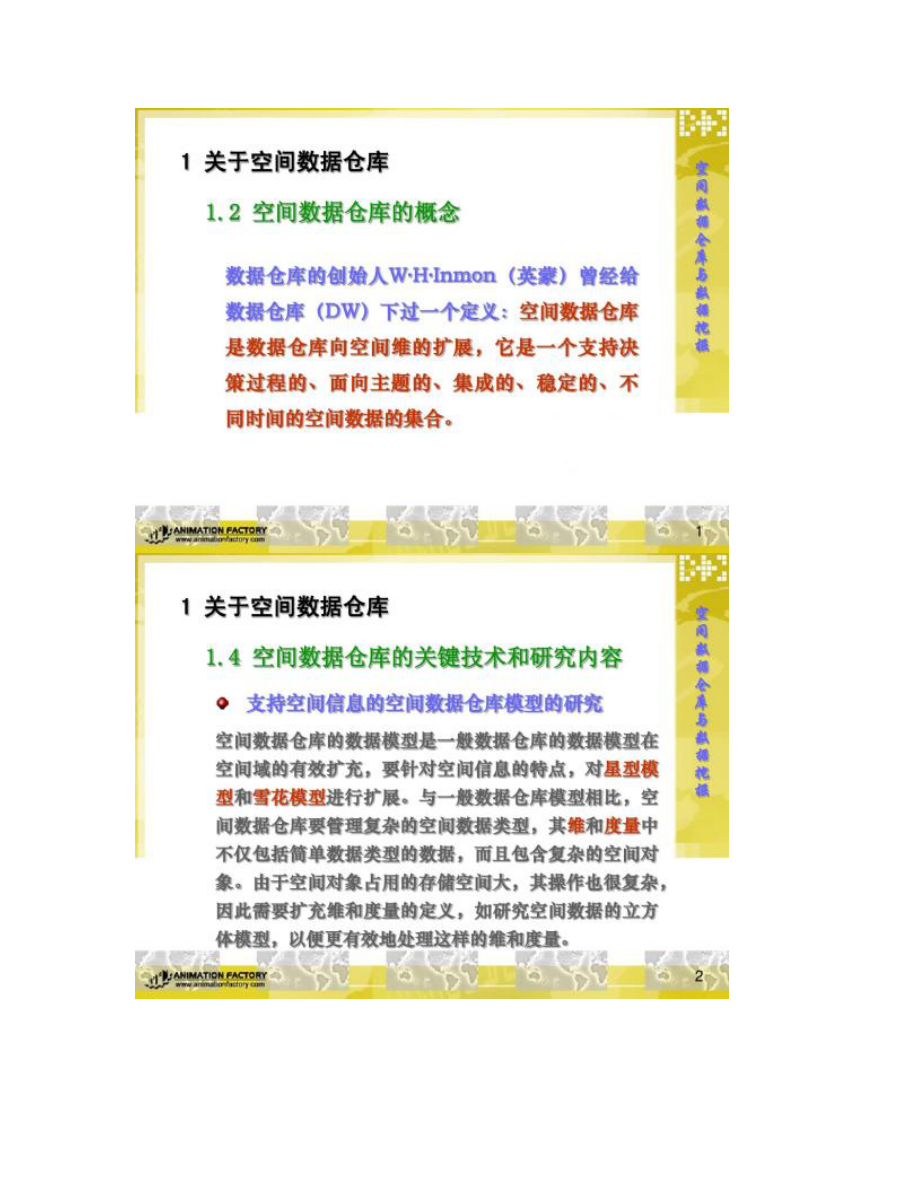 【图文】数字地球关键技术数据仓库数据挖掘_第1页