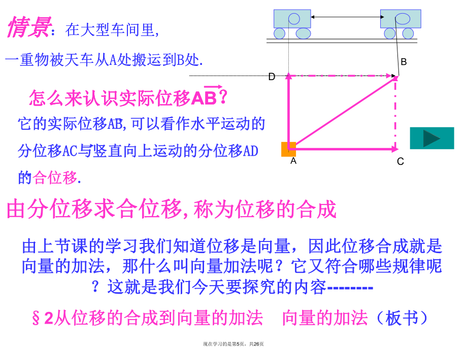 從位移的合成到向量的加法_第5頁