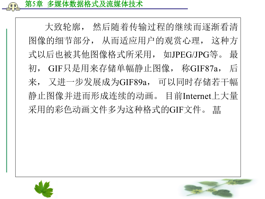 多媒体数据格式及流媒体技术_第4页