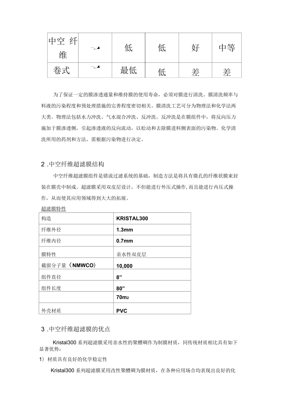 超濾膜運行維護手冊_第5頁