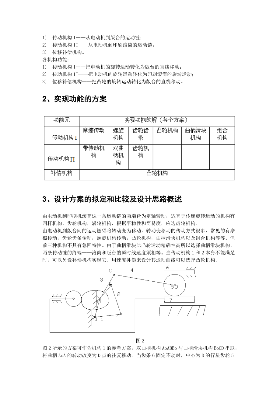 機械原理課程設計說明書_第4頁