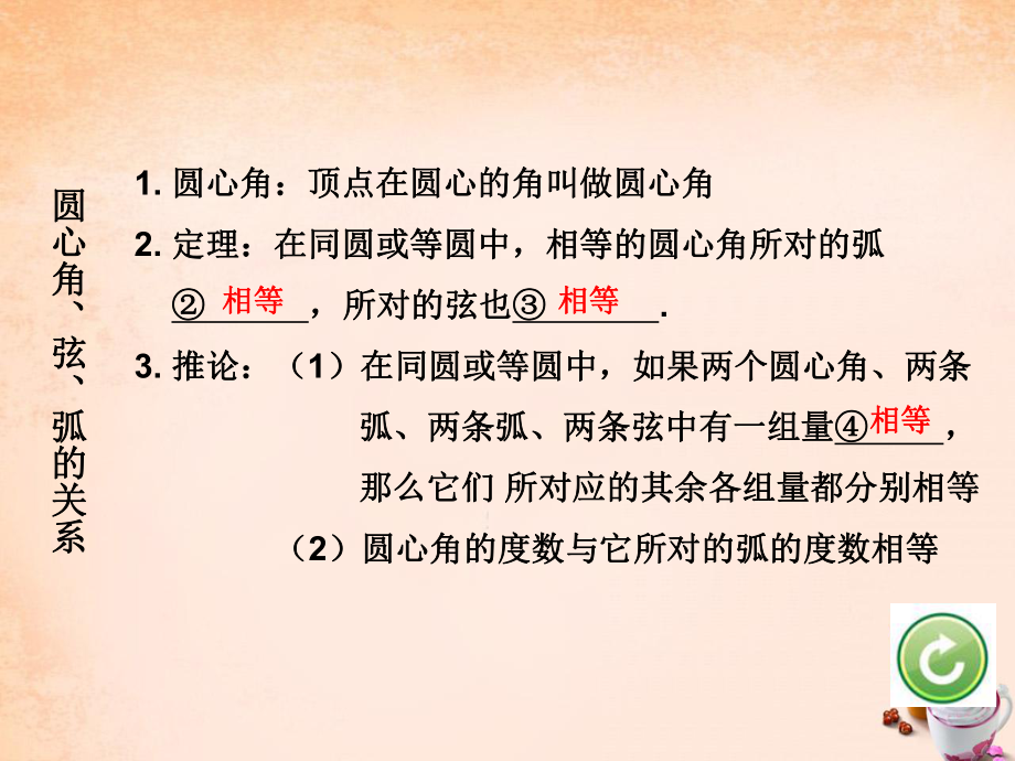 江蘇省中考數(shù)學(xué)第一部分考點(diǎn)研究第課時(shí)圓的基本性質(zhì)復(fù)習(xí)課件_第4頁