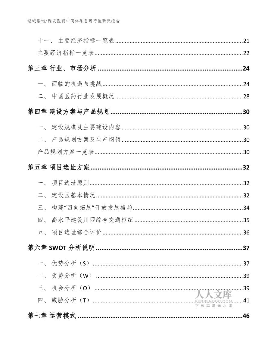 雅安医药中间体项目可行性研究报告_模板范文_第2页