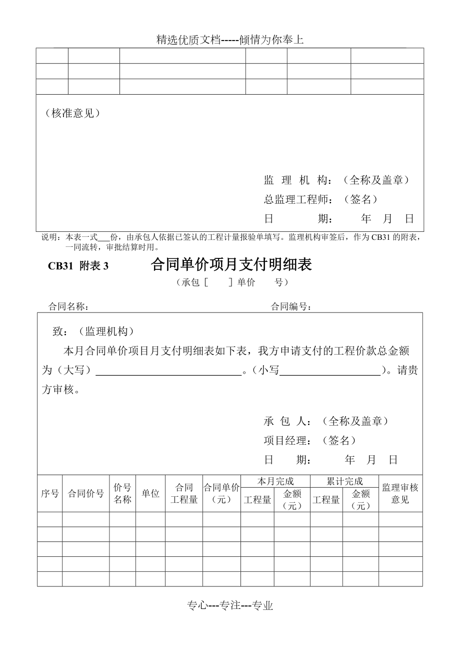 CB31工程价款月支付申请书_第4页