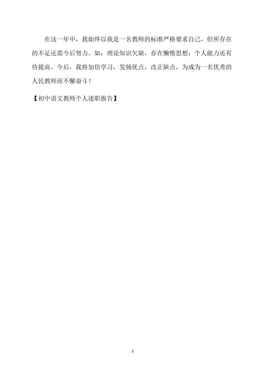 初中语文教师个人述职报告_第3页