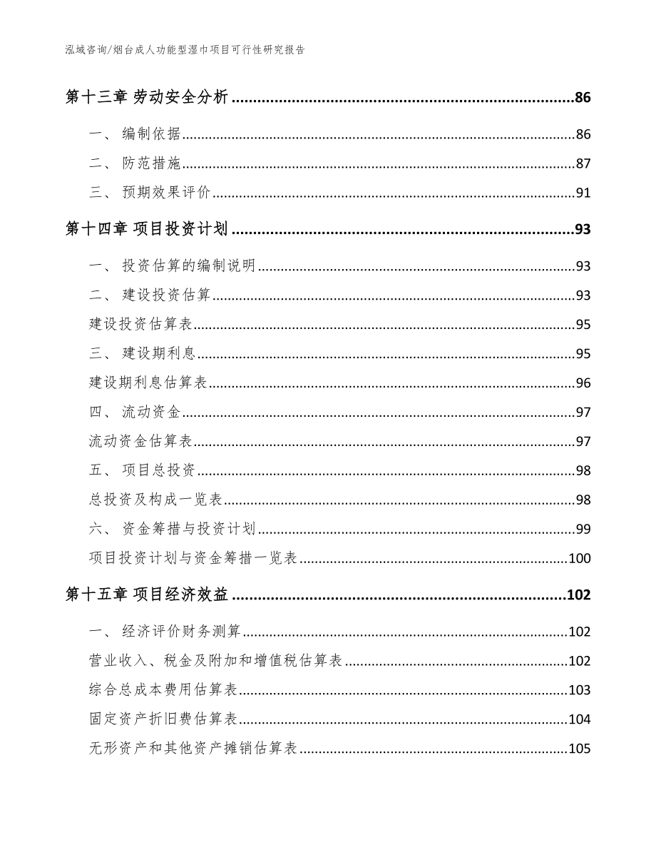 煙臺成人功能型濕巾項目可行性研究報告【模板范文】_第5頁