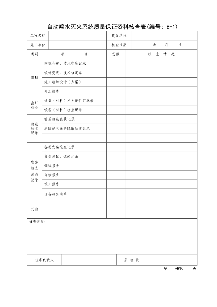 消防自动喷水系统全套施工安装质量资料_第3页
