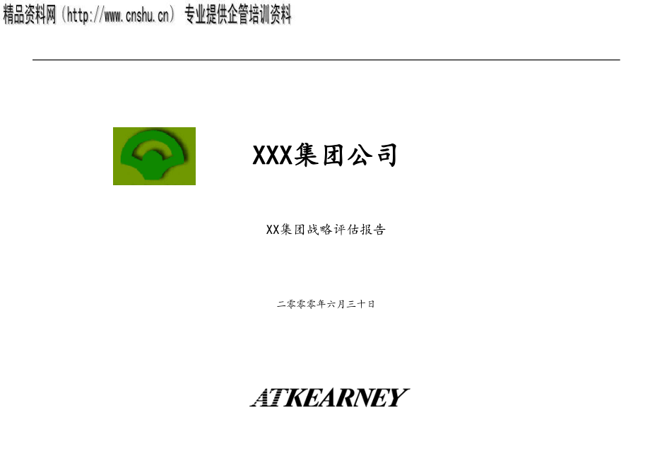 某集團戰略管理報告_第1頁