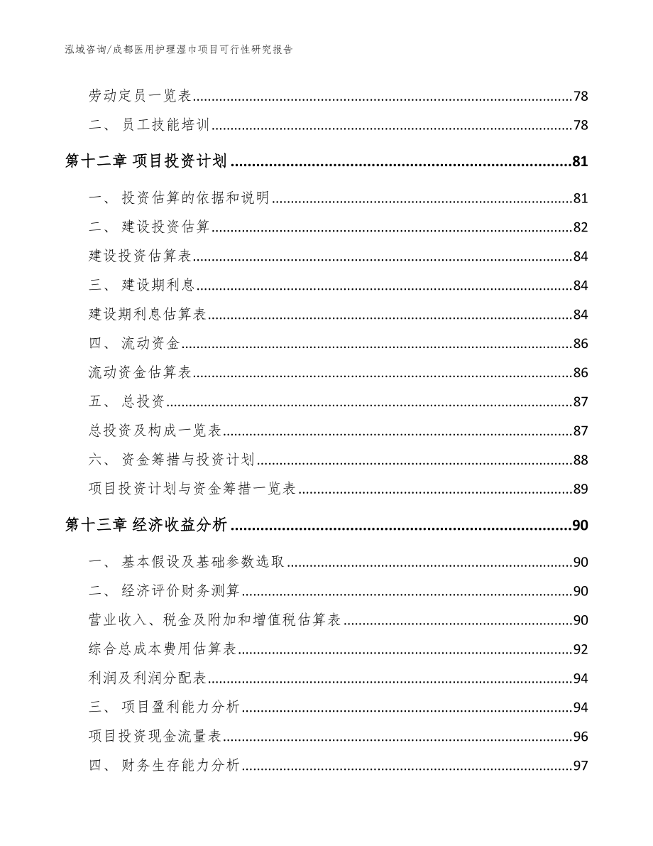 成都医用护理湿巾项目可行性研究报告(范文)_第4页