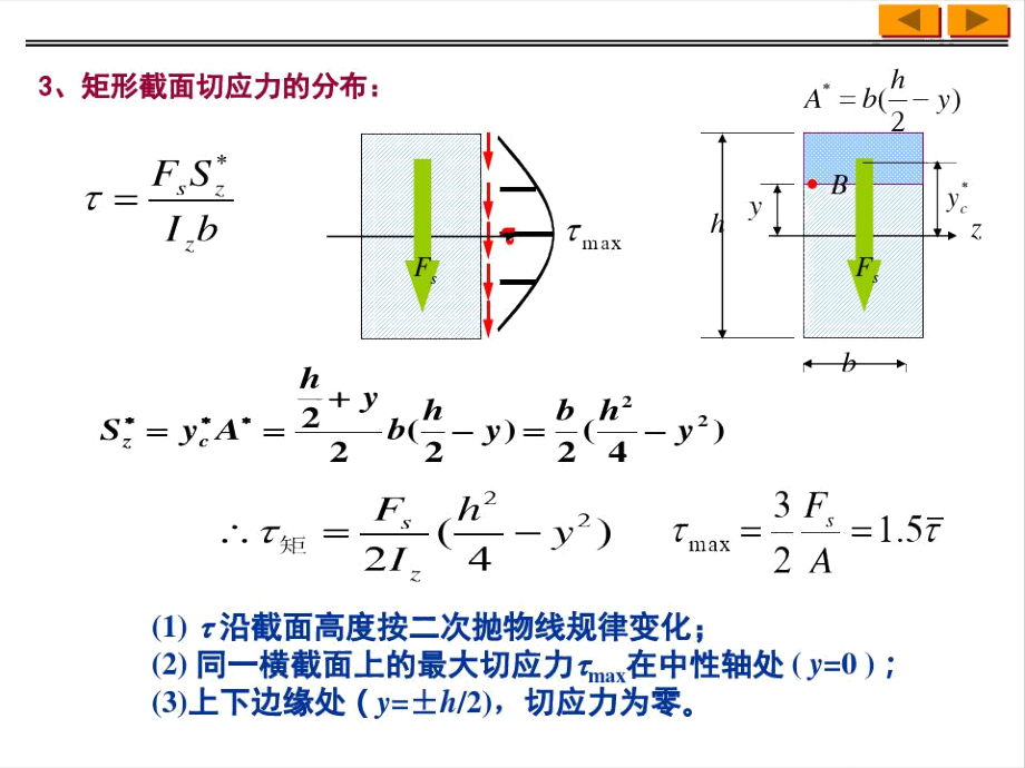 梁横截面的切应力和切应力强度条件._第3页