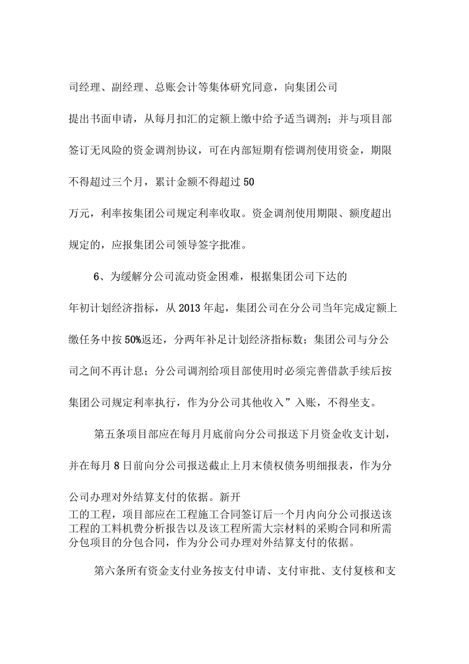 集团分公司资金管理制度_第3页