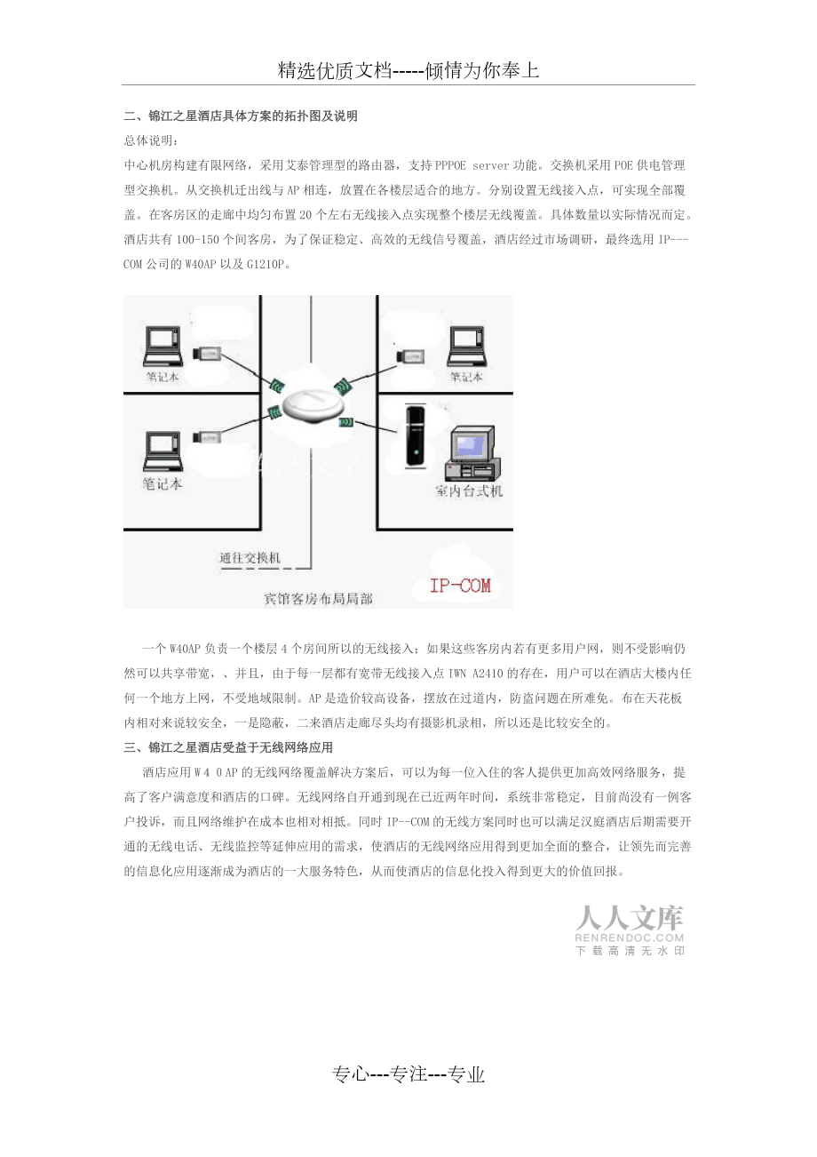 錦江之星酒店無線網(wǎng)絡(luò)設(shè)計方案_第2頁