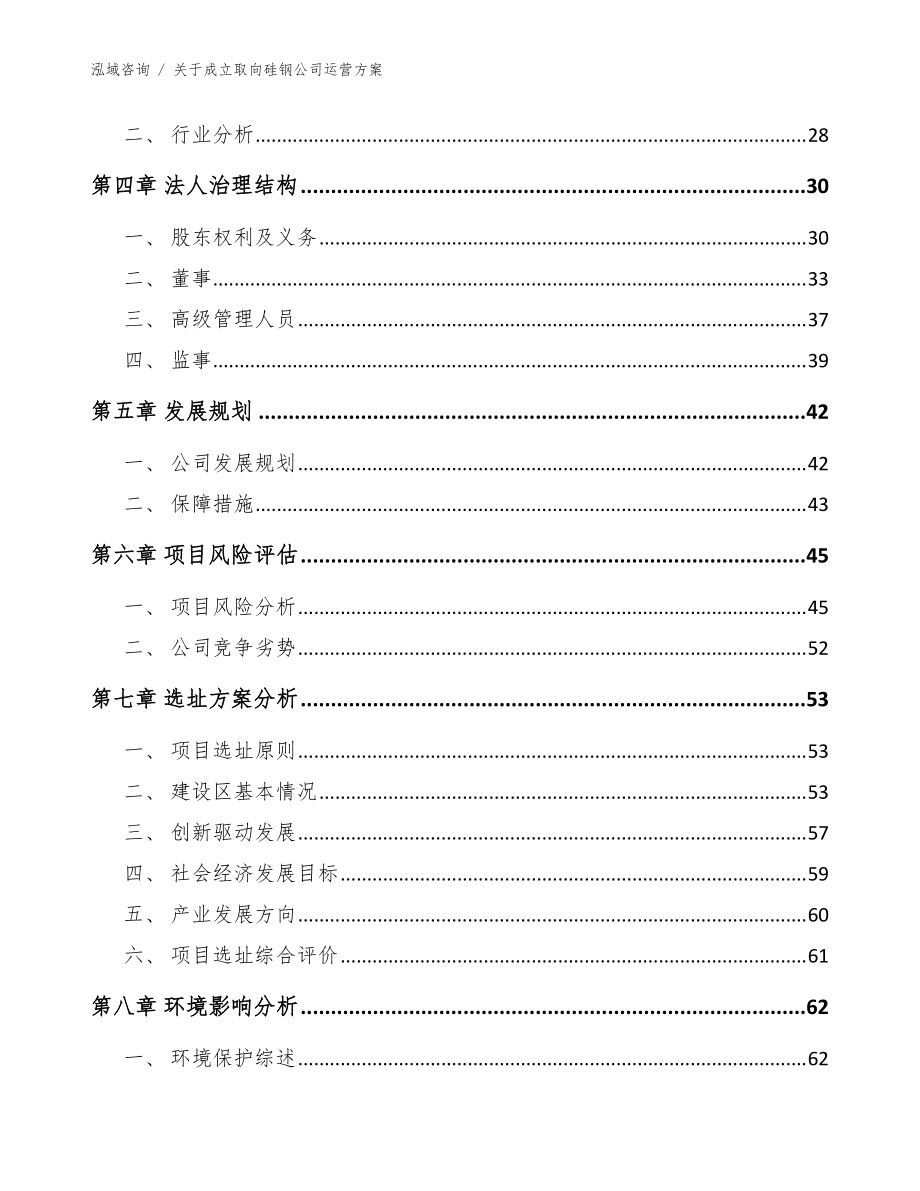 關(guān)于成立取向硅鋼公司運(yùn)營(yíng)方案范文模板_第5頁(yè)