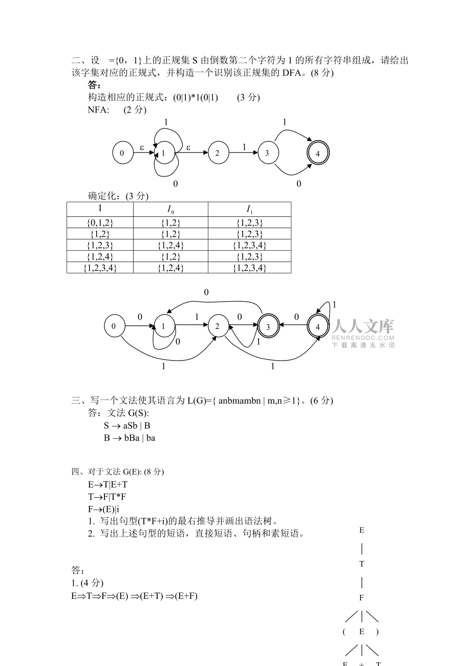 编译原理考试试题_第2页