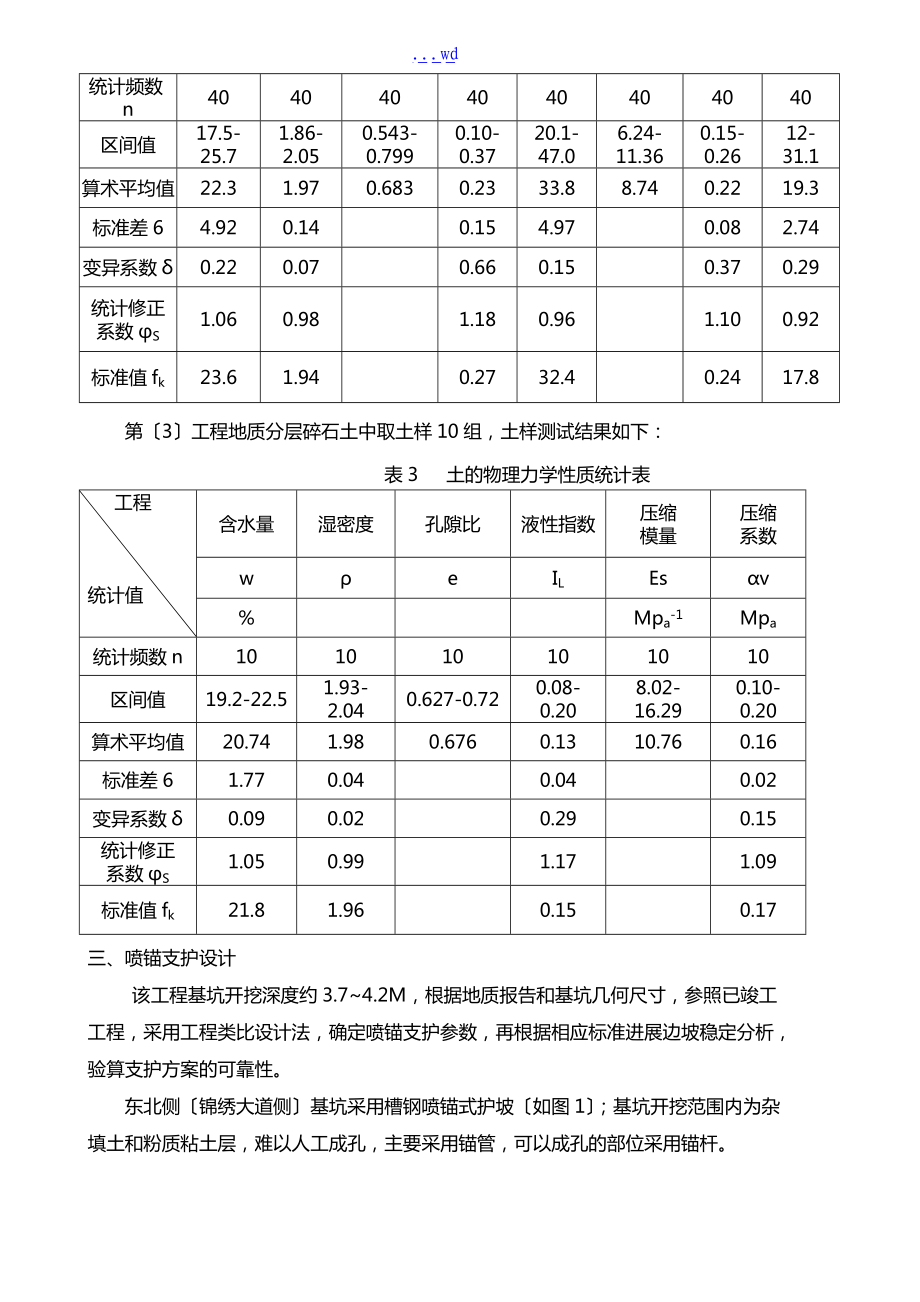 基坑边坡喷锚支护施工组织设计方案_第5页