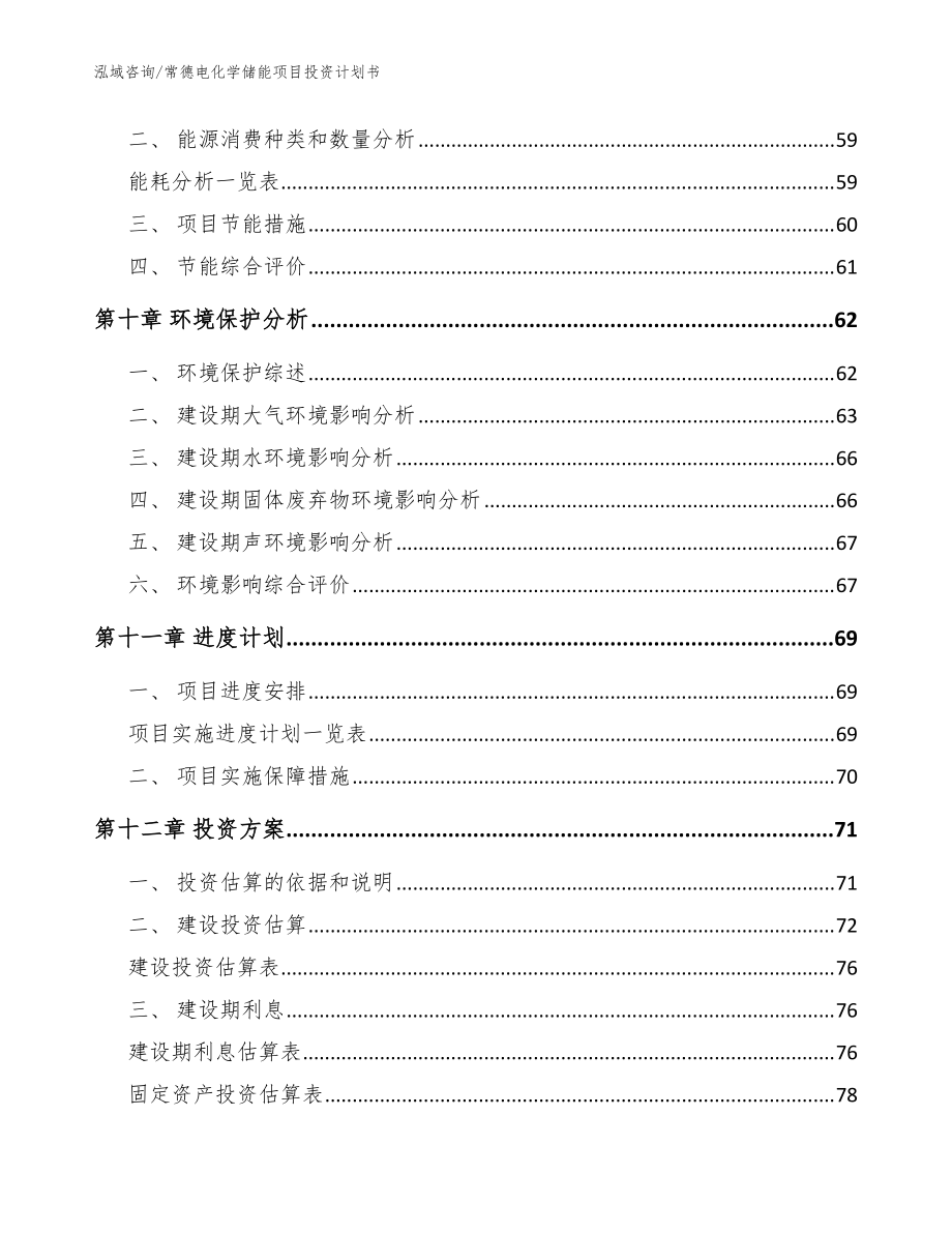 常德电化学储能项目投资计划书(模板)_第3页