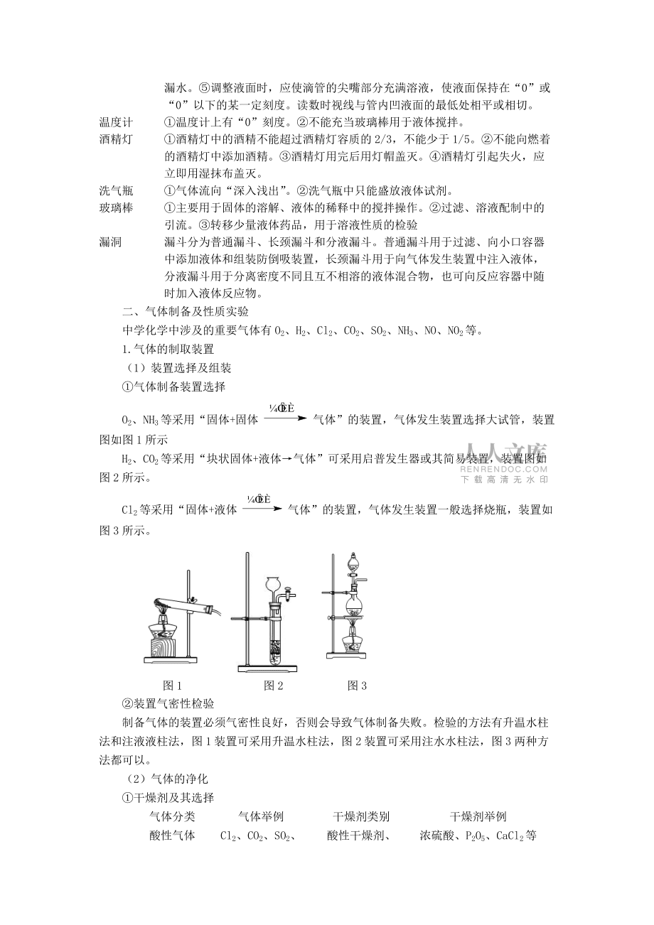 山东省潍坊市临朐一中2012届高三化学二轮复习 专题12 化学实验学案_第2页