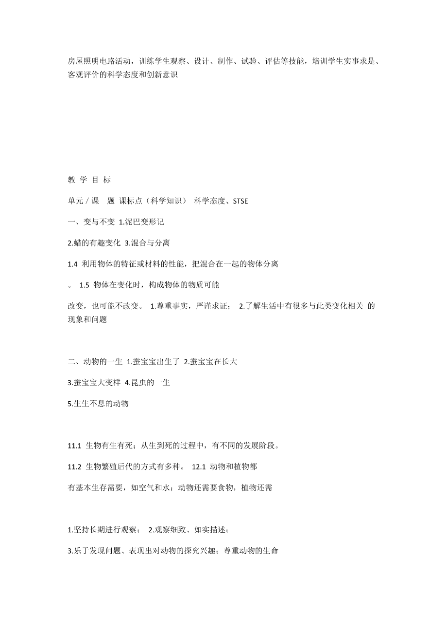 2021年春湘科版四年级下册科学全册教案_第5页