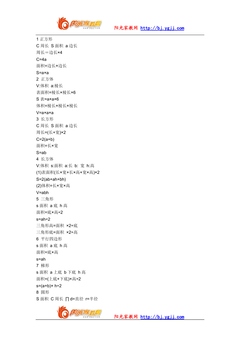 【强烈推荐】小学数学知识点大全_第1页