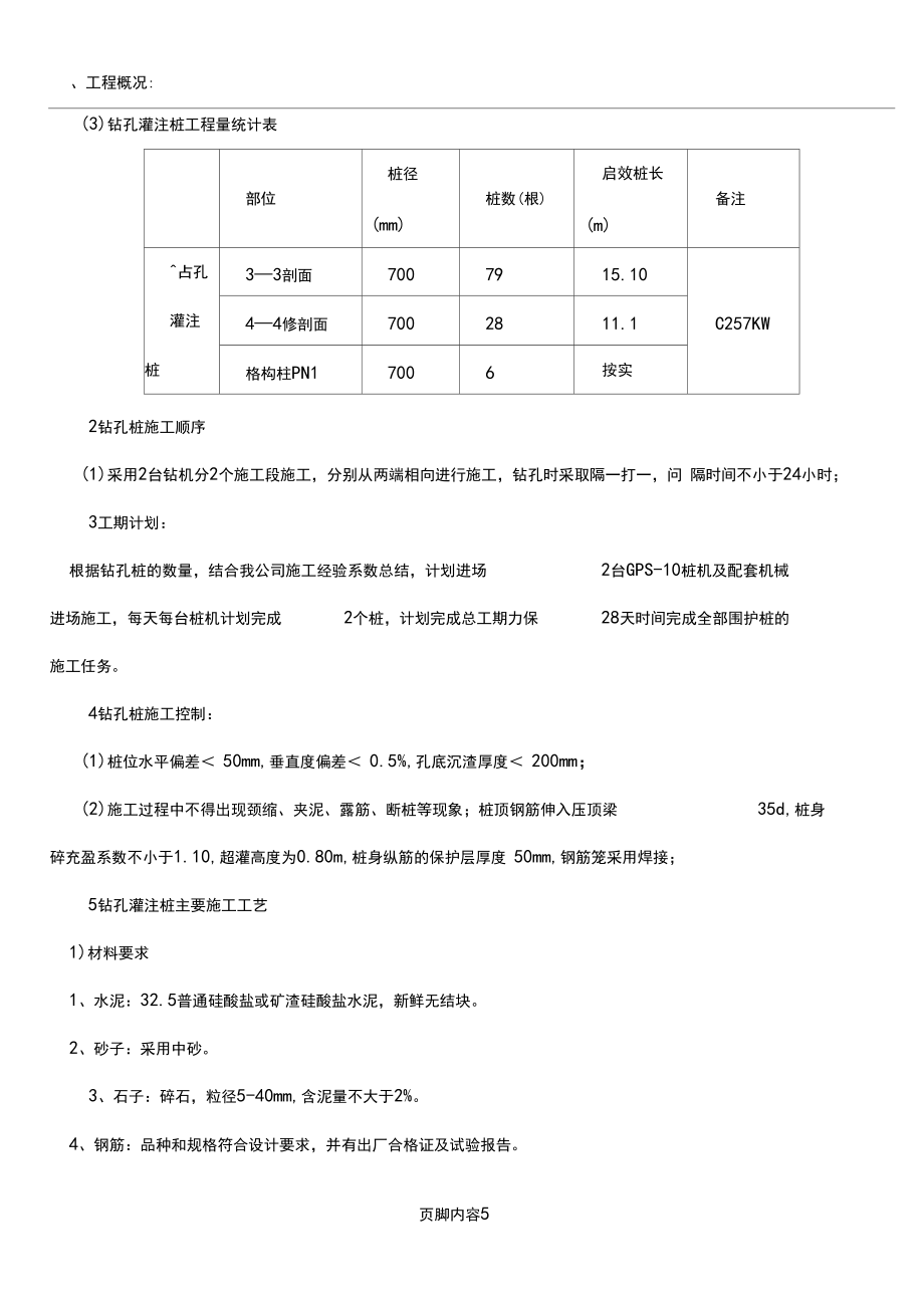 基坑围护钻孔灌注桩专项施工方案_第5页