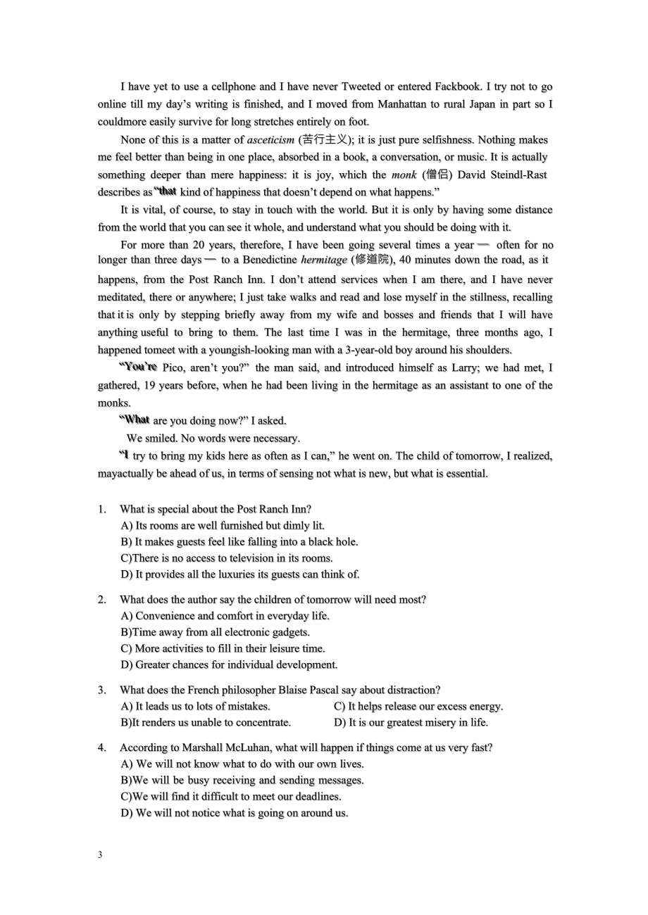 2012年12月大學(xué)英語(yǔ)六級(jí)考試真題_CET_6_(包含完整試題 完整答案 完整聽(tīng)力文字)_第5頁(yè)