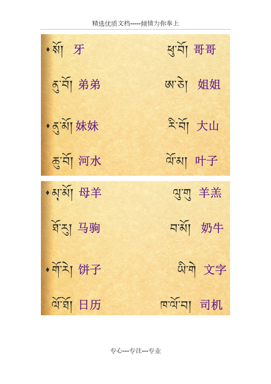 藏文常用單詞_第3頁