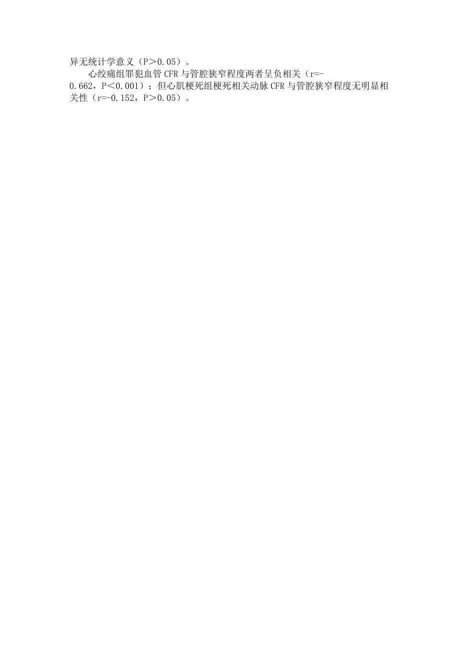 经胸超声心动图测定冠状动脉血流储备对冠脉狭窄的诊断价值_第4页