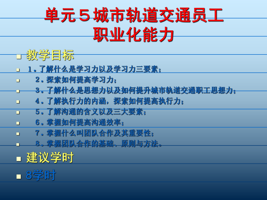 单元5城市轨道交通员工职业化能力_第2页