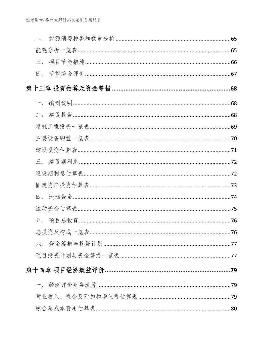 梧州太阳能热发电项目建议书(模板参考)_第5页