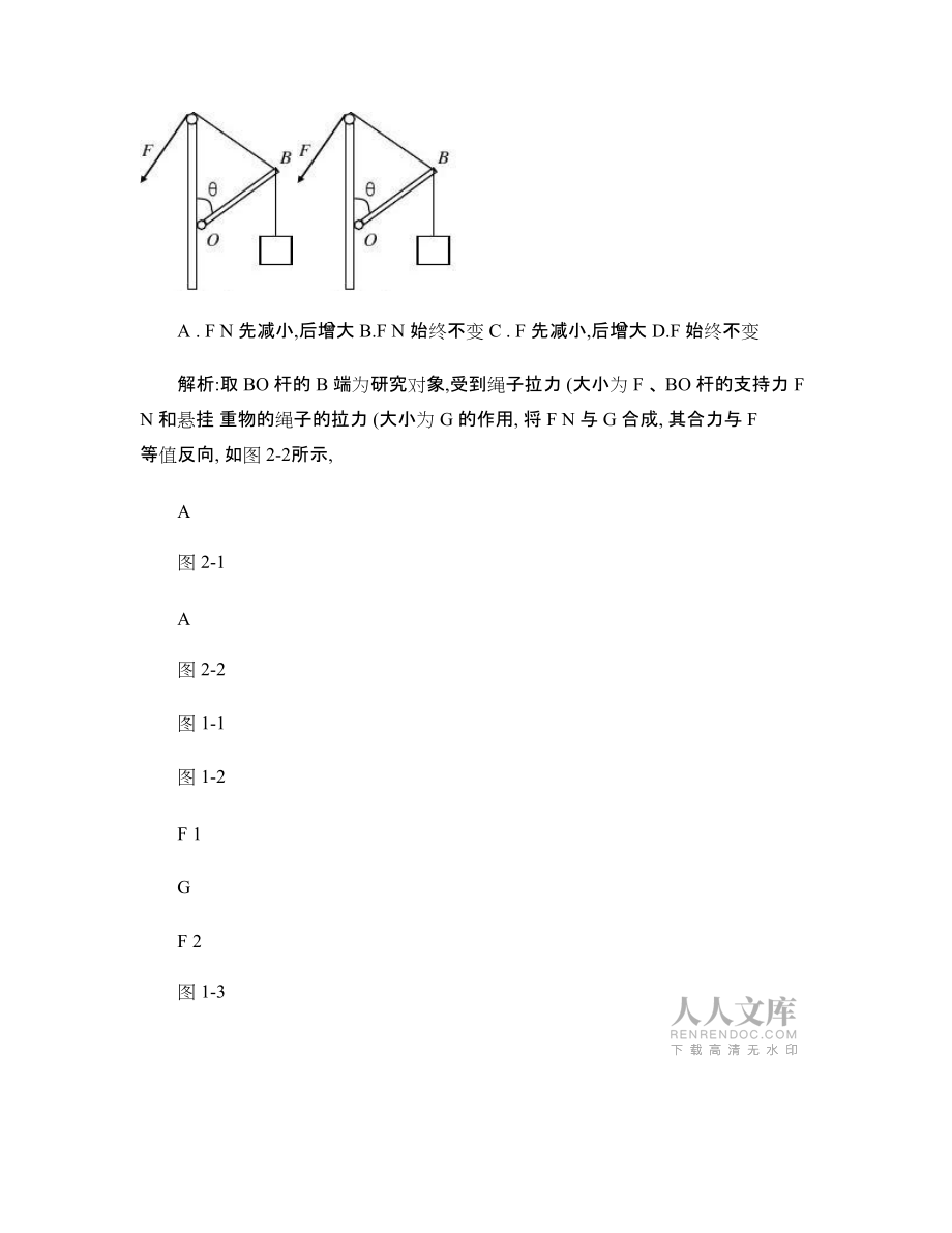 高中物理动态平衡专题_第2页