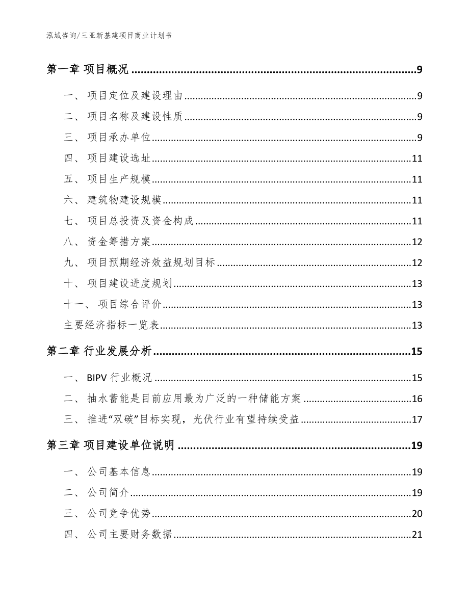 三亚新基建项目商业计划书_模板范本_第3页