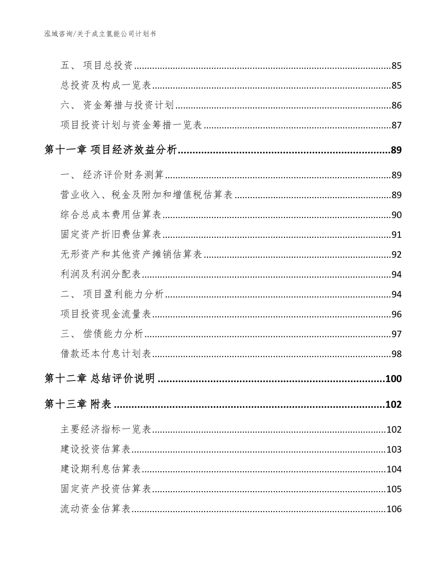 关于成立氢能公司计划书【模板范文】_第5页